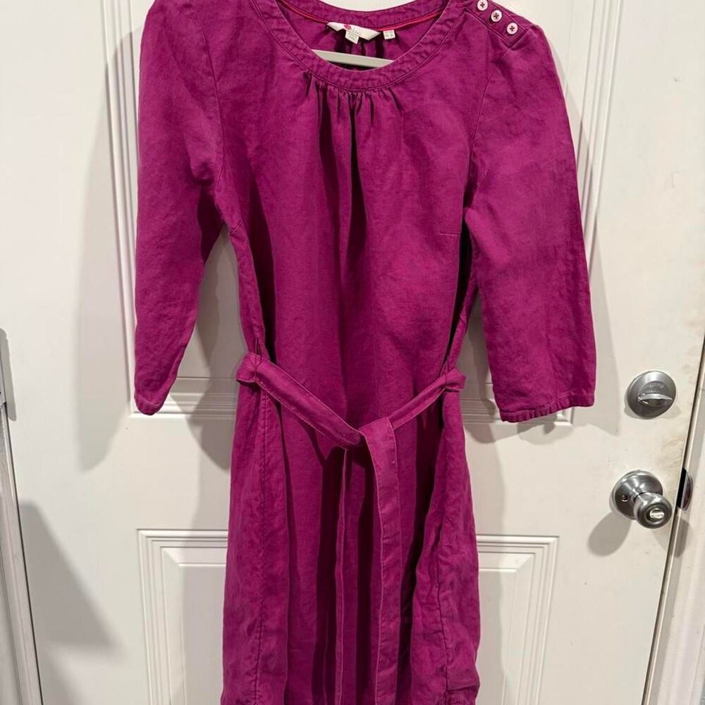 Boden Women's Pink and Purple Dress